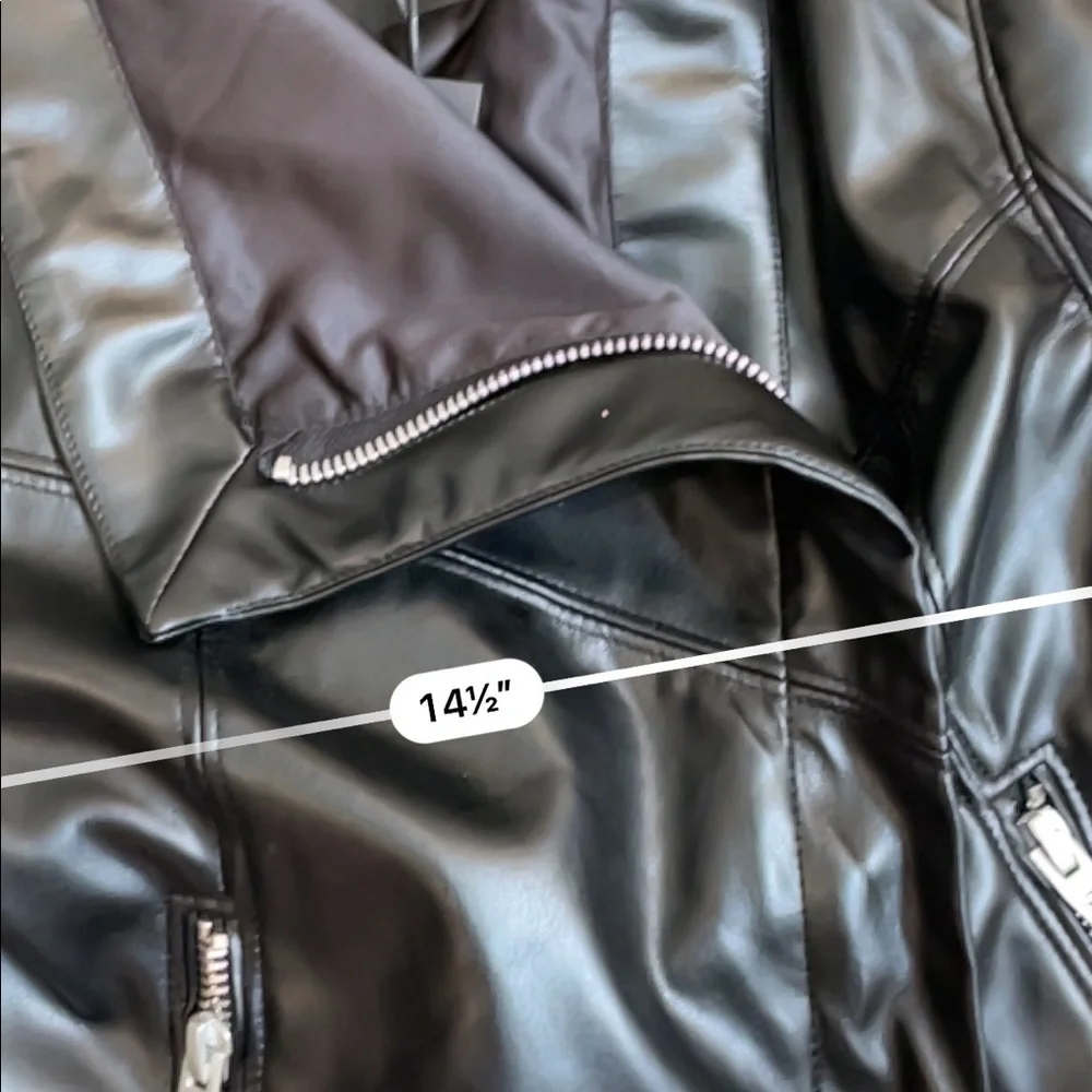 Blank NYC black Moto faux leather jacket - Picture 5 of 5